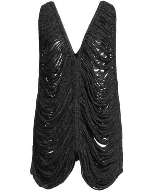 Isabel Benenato Top Alpaca Wool, Polyamide, Wool - Black