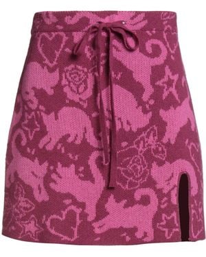 Twinset Mini Skirt Polyamide, Viscose, Wool, Cashmere - Pink