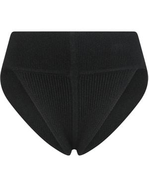 Rick Owens Shorts & Bermuda Shorts Baby Alpaca Wool, Polyamide, Wool, Elastane - Black