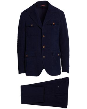 TWENTY-ONE by ANTONIO CARNEVALE Suit Polyester, Elastane - Blue