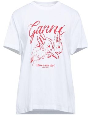 Ganni T-Shirt - White