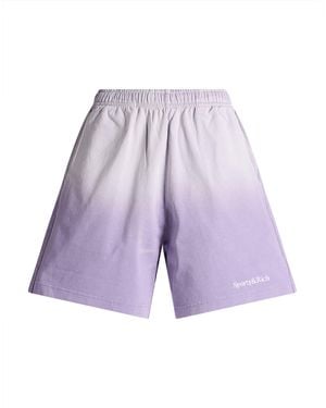 Sporty & Rich Lilac Shorts & Bermuda Shorts Cotton - Purple