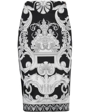 Versace Midi Skirt - Gray