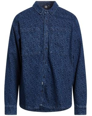 DOLLY NOIRE Denim Shirt Cotton, Elastane - Blue