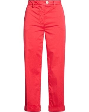 RE_HASH Pants Cotton, Elastane - Red