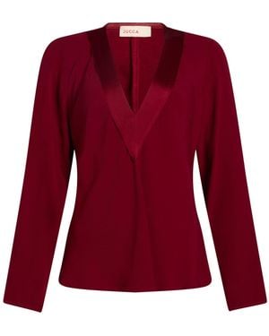 Jucca Top Acetate, Viscose - Red
