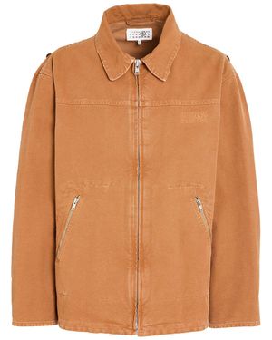 MM6 by Maison Margiela Tan Jacket Cotton - Brown