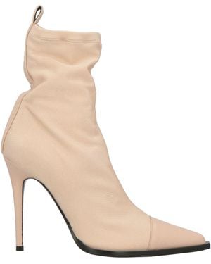 Amiri Ankle Boots Leather, Textile Fibres - Natural