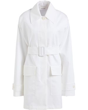 Sportmax Overcoat & Trench Coat Cotton - White