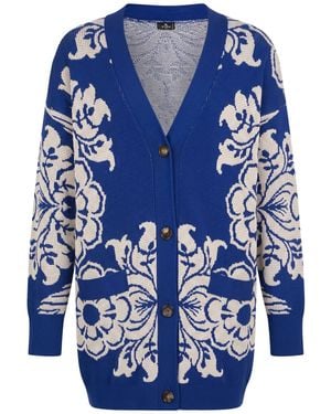 Etro Cardigan Viscose, Polyester - Blue