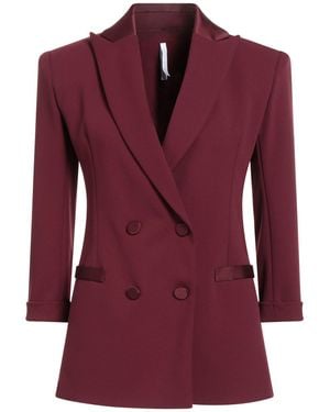 Imperial Burgundy Blazer Polyester, Elastane - Red