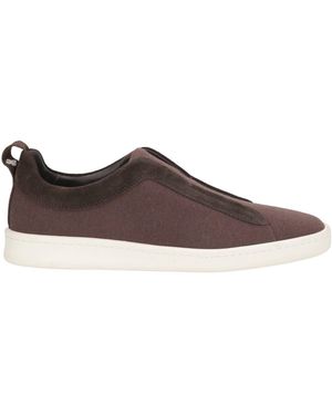 Gran Sasso Trainers Leather, Textile Fibres - Brown