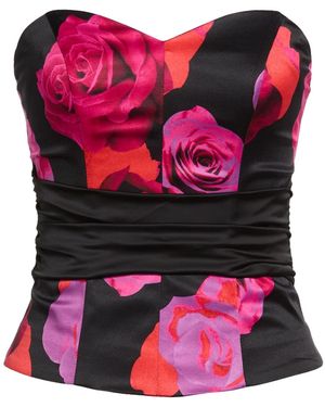 Hanita Top Polyester, Elastane - Red