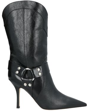 Paris Texas Boot Leather - Black