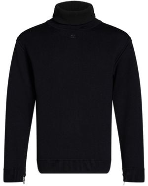 Courreges Col Roulé - Bleu