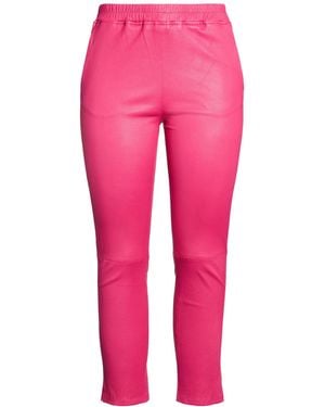 Arma Fuchsia Trousers Lambskin - Pink