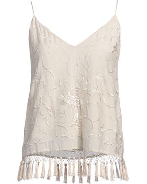 Semicouture Top Viscose, Cotton - White