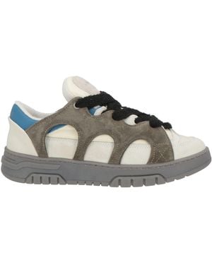 Santha Sneakers Leather, Textile Fibers - Gray