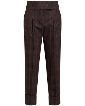 Eleventy Dark Pants Wool, Cashmere, Elastane - Gray