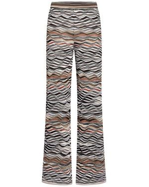 Missoni Trousers Viscose, Wool, Polyamide, Elastane - Grey