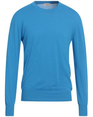 Altea Azure Jumper Linen, Cotton - Blue