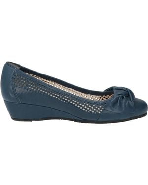 Donna Soft Pumps Leather - Blue