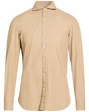Finamore 1925 Sand Shirt Cotton - Natural