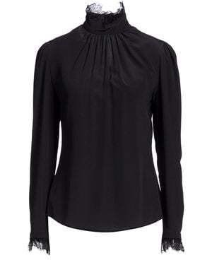 McQueen Top Silk - Black