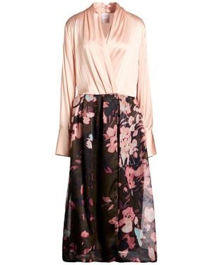Sara Roka Blush Midi Dress Silk - White