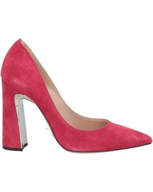 Sebastian Milano Court Shoes Leather - Pink