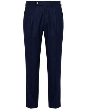 Santaniello Pants Wool - Blue