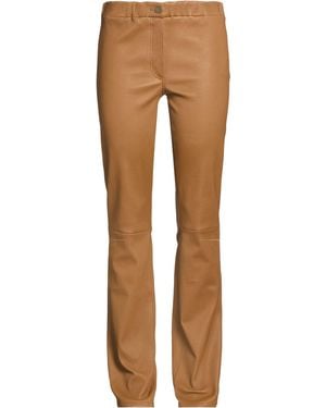 Arma Camel Pants Lambskin - Brown