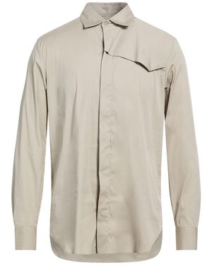 Malo I Prefer Khaki Shirt Cotton, Polyamide, Elastane - Natural
