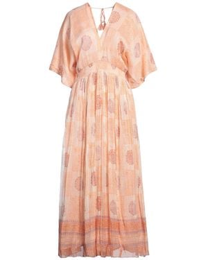 MAISON HOTEL Maxi Dress Viscose, Polyamide - Pink