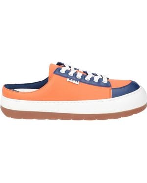Sunnei Sneakers Leather, Textile Fibers - Orange