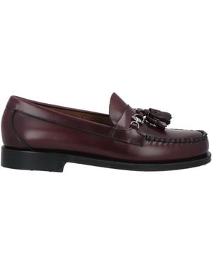 G.H. Bass & Co. Burgundy Loafers Leather - Brown