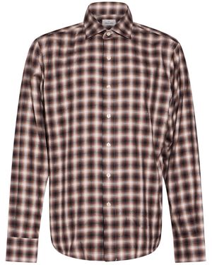 Alessandro Gherardi Dark Shirt Cotton, Viscose - Brown