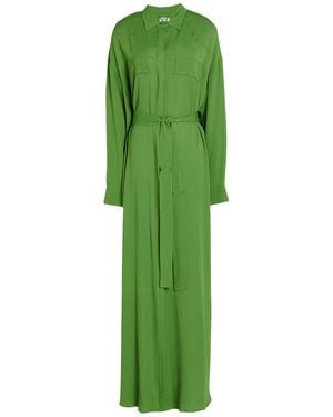 Dondup Maxi Dress Acetate, Silk - Green