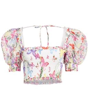 Charo Ruiz Top Cotton, Polyester - Pink