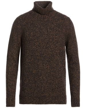 Moorer Turtleneck Wool, Polyester, Cashmere, Elastane - Brown