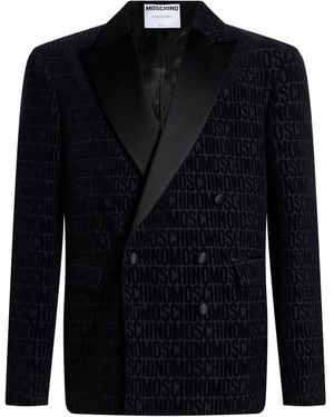Moschino Blazer Polyester, Cotton - Black
