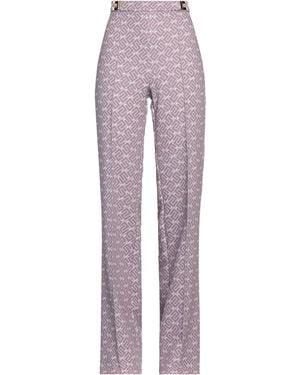 Elisabetta Franchi Mauve Trousers Viscose, Elastane - Purple