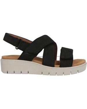 Clarks Sandals Leather - Black