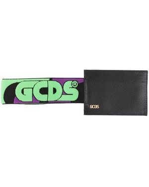 Gcds Document Holder Soft Leather, Textile Fibers - Green