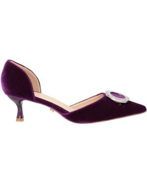 Twenty Four Haitch Court Shoes Textile Fibres - Purple