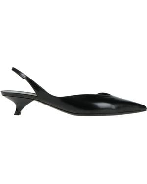 Emporio Armani Court Shoes Leather - Black