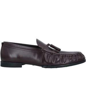 Tod's Plum Loafers Soft Leather - Grey