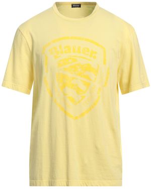 Blauer T-shirt - Yellow