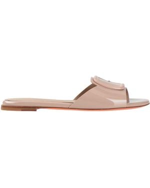 Santoni Blush Sandals Leather - Pink