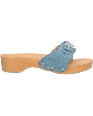 Scholl Iconic Mules & Clogs Leather - Blue